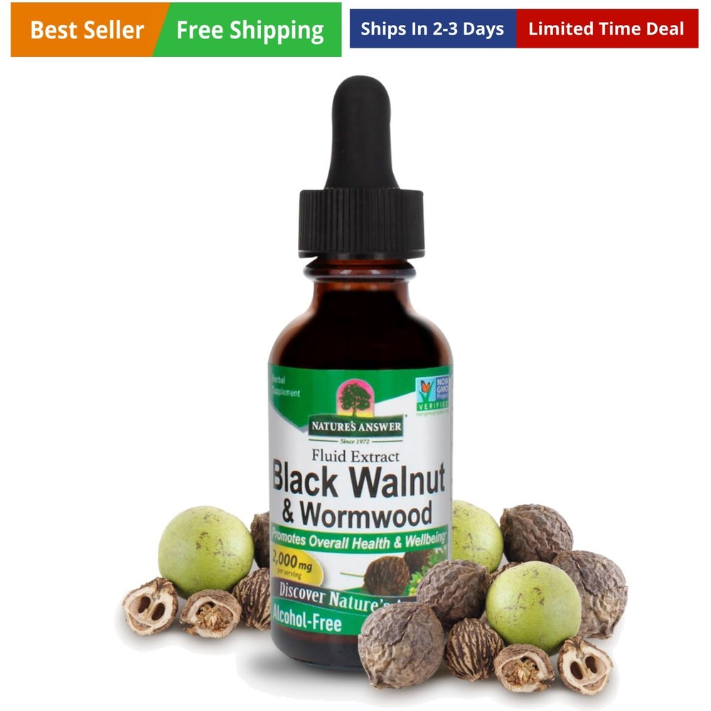 Nature’s Answer Black Walnut and Wormwood Complex | Promotes Overall Health a…