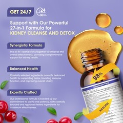 Kidney Liver Support Drops | 20:1 Cranberry Chanca Piedra Milk Thistle Vegan