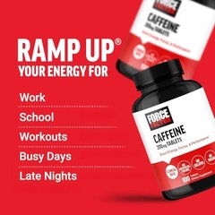 Caffeine Pills 200mg Boost Energy Focus Strength Performance Premium Quality 100
