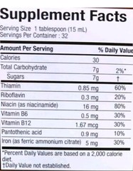 LA DRA. MILLER VEGETABLE COMPOUND DIETARY SUPPLEMENT w/ IRON & VITAMINS 16oz.