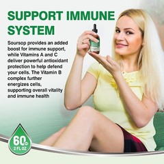 Soursop Multivitamin Liquid Drops, Methylated Multivitamin with Graviola 2 Fl Oz