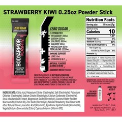 Electrolyte Drink Mix Packets – Strawberry Kiwi, Zero Sugar, Coconut Water, 15 C