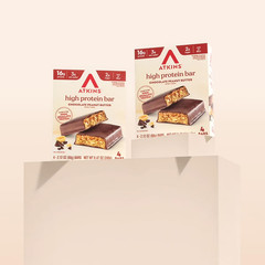 Atkins High Protein Bars, Chocolate Peanut Butter Flavored, 4 Count