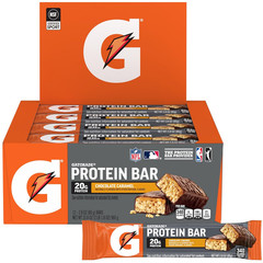 Whey Protein Bars, Chocolate Caramel, 2.8 Oz Bars (Pack of 12, 20G of Protein pe