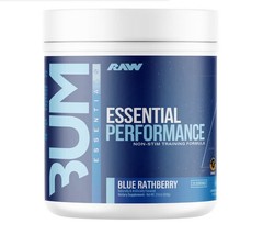 RAW Essential Performance Blue Rathberry Powder Non-Stim 25 Servings