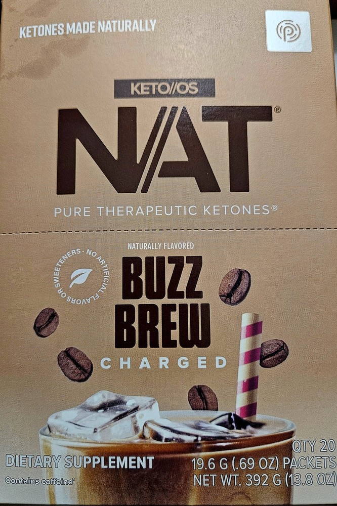 Pruvit Keto OS NAT Buzz Brew Charged 15 Packets