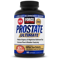 Force Factor Prostate Ultimate Saw Palmetto Nettle Urinary Flow Bladder 180ct