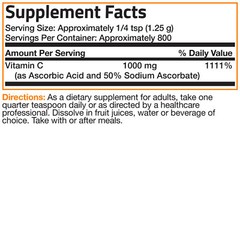 Bronson VITAMIN C CRYSTALS Buffered with Sodium Ascorbate 2.2 lbs