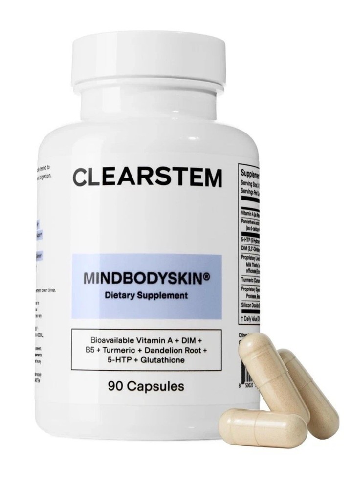 CLEARSTEM Hormonal Acne Supplement,for Mood Stress DIM for Hormone Balance 90ct