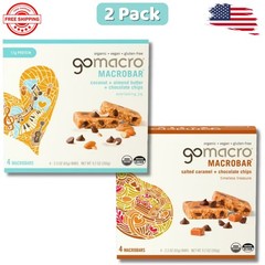 GoMacro Bar Organic-Vegan Protein-Bars, Verity pack Chip (2.3oz) 8Ct