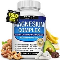 Magnesium Complex Capsule Magnesium Glycinate Citrate Malate Taurate Chelated 90
