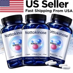 10800 FU 60 Capsules Per Serving Heart stream , Nattokinase Supplement