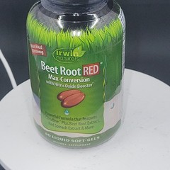 Irwin Naturals Beet Root RED Nitric Oxide Booster 60 Softgels exp: 07/2026