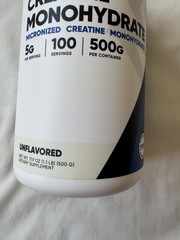 NWT Nutricost Performance Creatine Monohydrate Powder, 500 Grams, Unflavored