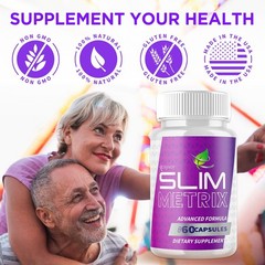 (2 Pack) Slim Metrix Advanced Formula Energy & Fitness SlimMetrix 120 Capsules
