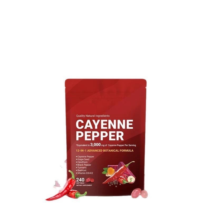 Cayenne Pepper Softgels Supplement, Supports Leg Vein, 240 Softgels /1 Bag 2026