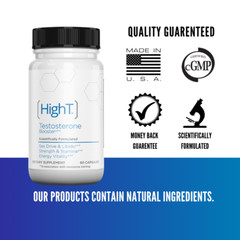High T Testosterone Booster Supplement, 60ct.