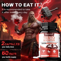 Testo Booster 240pcs – Relieve Stress, Enhance Athletic Performance & Muscle