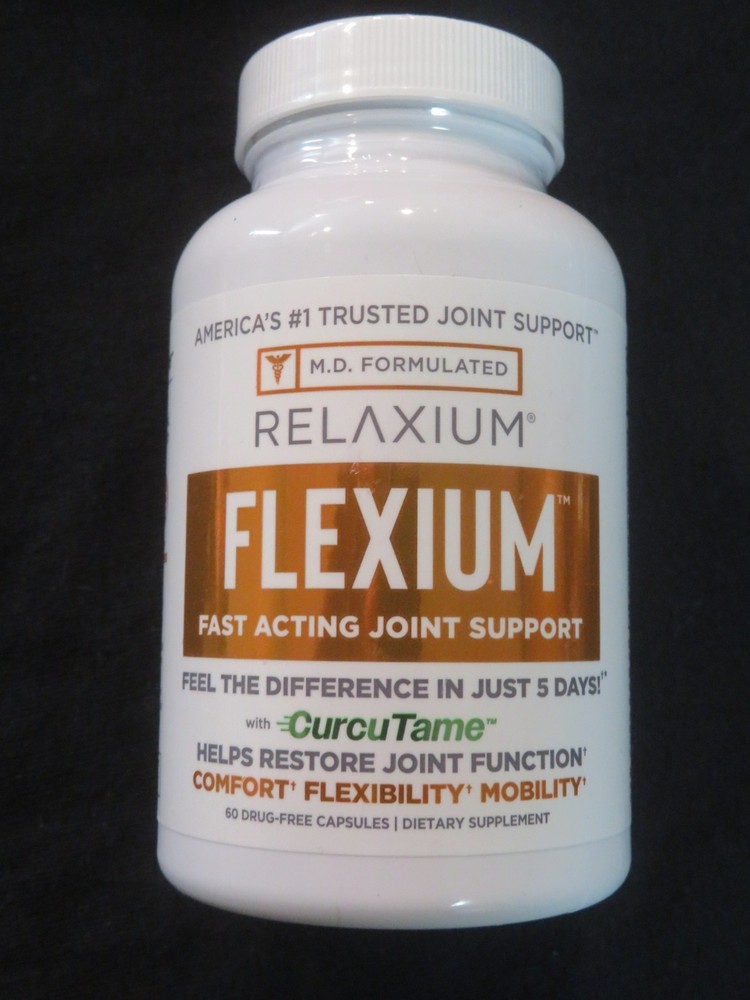 M.D. Formulated Relaxium Flexium Fast Acting Joint Support 60 Capsules