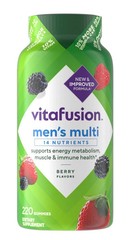 Vitafusion Men’s Multivitamin Gummies 220ct Exp-8/27 Energy Immune Muscle Health