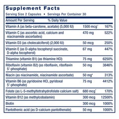 Life Extension Two-Per-Day Multivitamin – for Heart, Brain, Blood Vessel