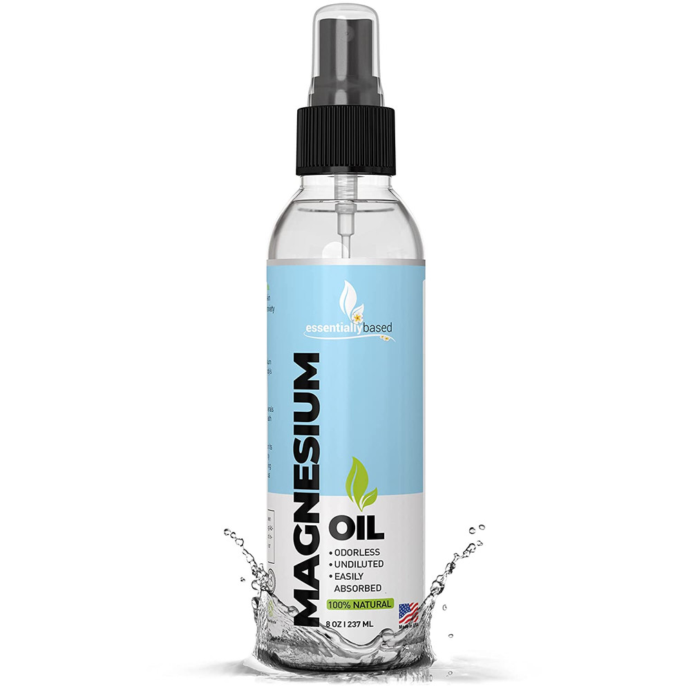 Magnesium Oil Spray – Large 8oz Size – Extra Strength – 100% Pure for Less St…