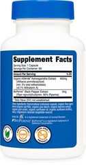 Nutricost KSM-66 Ashwagandha Root Extract 600mg, 60 60 Count (Pack of 1)