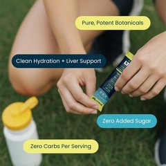 UpWellness LTV Liver Hydration Packets – Electrolytes 0.22 Ounce (Pack of 30)