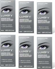 Bausch + Lomb LUMIFY Redness Reliever Eye Drops 0.08 fl oz (2.5 mL) – Pack of
