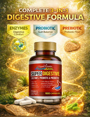 Enhanced Super Digestive Enzymes 100 Caps probiotic & prebiotic