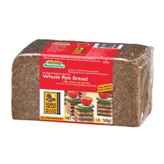 High Fiber Bread Variety Pack – Organic Three Grain, Pumpernickel & Whole Rye, 3
