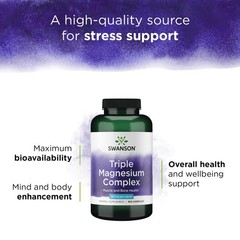 Swanson Triple Magnesium Complex – Supplement 300 Count (Pack of 1)