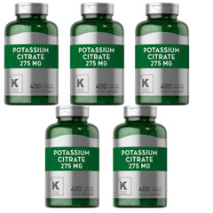 Potassium Citrate 275mg 5X400 Caps No Gluten NON GMO No Preservatives