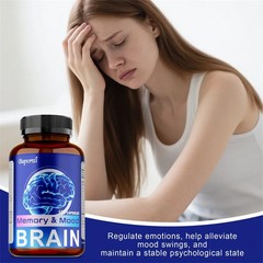 Brain Support 240pcs, Improves Mood,Relieves Anxiety,Promotes Brain Nerve Health