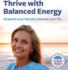 Thyroid Support with Iodine (Non-GMO) Improve Your Energy & Mood Metabolism 60ct