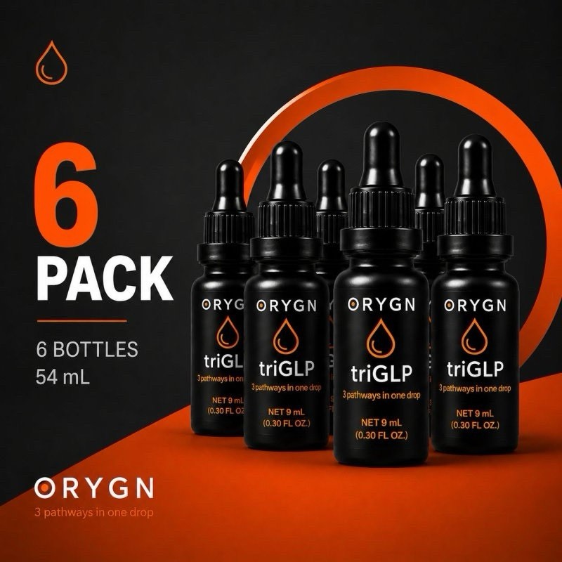 ORYGN TriGLP 6 Bottles Natural Wellness Drops..