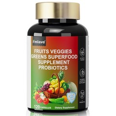 Fruits and Veggies, Probiotic Vitamins Supplements Dietary Nutritional -120 Caps