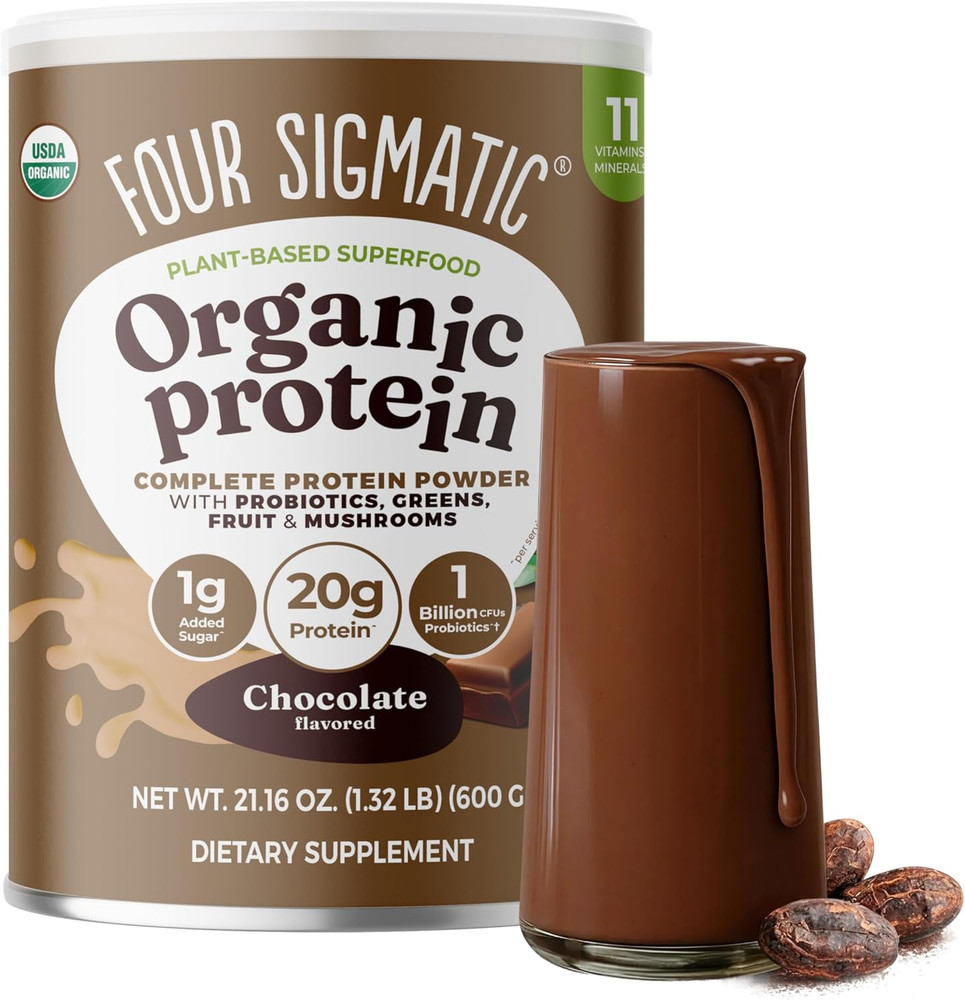 Organic Plant-Based Protein Powder | Clean Vegan Protein Elevated with Lion’S Ma