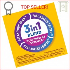 Nature Made Wellblends Sleep Longer, Melatonin 10mg, L theanine 100 mg, and GABA