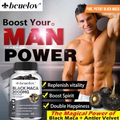 Black Maca 2000 Mg Capsules – Promotes Hormone Balance And Enhances Endurance