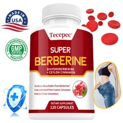 Berberine Supplement and Ceylon Cinnamon – Highly Absorbed, Heart-Healthy