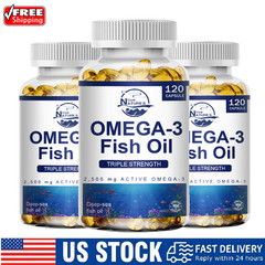 3600mg Omega 3 Fish Oil Capsules 3x Strength EPA & DHA, Highest Potency 360Pills