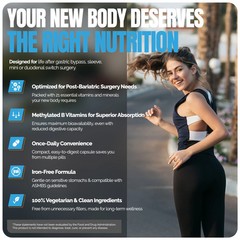 Bariatric Multivitamin Iron-Free (Once-a-day Vegetarian Capsule) Shiny Leaf