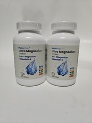2 Pack Native Vita 5-in-1 Magnesium Complex 420mg Vitamin B6 Magnesium exp 7/27