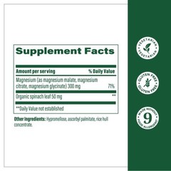 2/27 MegaFood Magnesium 300 mg – Highly Absorbable Blend of Magnesium Glycinate,
