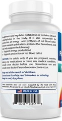 Best Naturals Pantothenic Acid 500 mg 120 Tablets