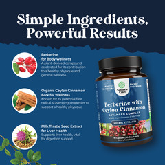 Balancing Berberine Plus 1200mg Complex Per Serving Antioxidant 90ct
