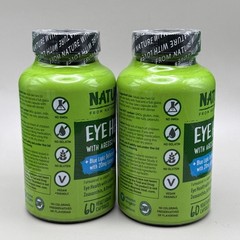 2x Naturelo Eye Health with AREDS 2, 60 ct, Exp 05/26