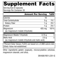 Source Naturals Magnesium Malate, Supports Muscles and 200 Count (Pack of 1)
