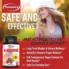 D-Mannose Capsules 1400mg-Support & Cleanse,Bladder Health,Support Immune System